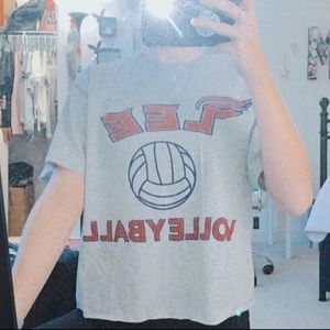 Vball Crop T-shirt